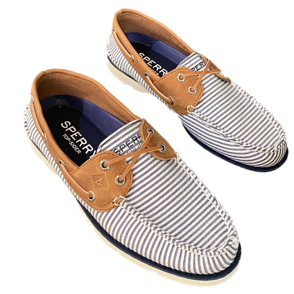 Sperry Other - boys / Mens nautical blue white sperrys